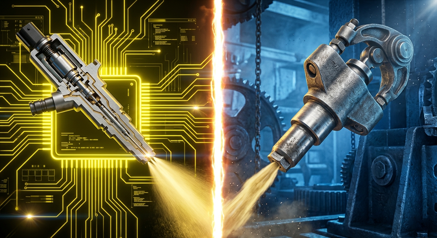 Common Rail vs механічна система, Common Rail чи механічний ПНВТ: яка паливна система краща та надійніша? Еволюція дизеля: головні відмінності Common Rail від класичної механічної системи, Плюси та мінуси Common Rail порівняно з механікою: погляд майстрів DIESEL & TURBO